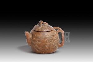 BO-003 竹雕 - 有蓋茶壺