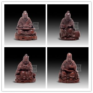 BF028-031 竹雕 - 琴棋書畫