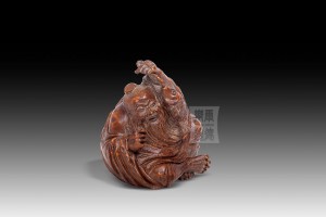 BF-057 竹雕 - 老人與魚獲