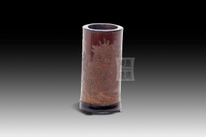 BH-029 竹雕筆筒 -  “滕王閣”