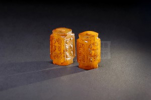 W.S-051 玉琮（一對）