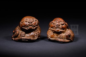 BO011-012 竹雕 - 瑞獸