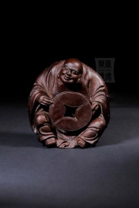 BF065 竹雕 - 運財童子